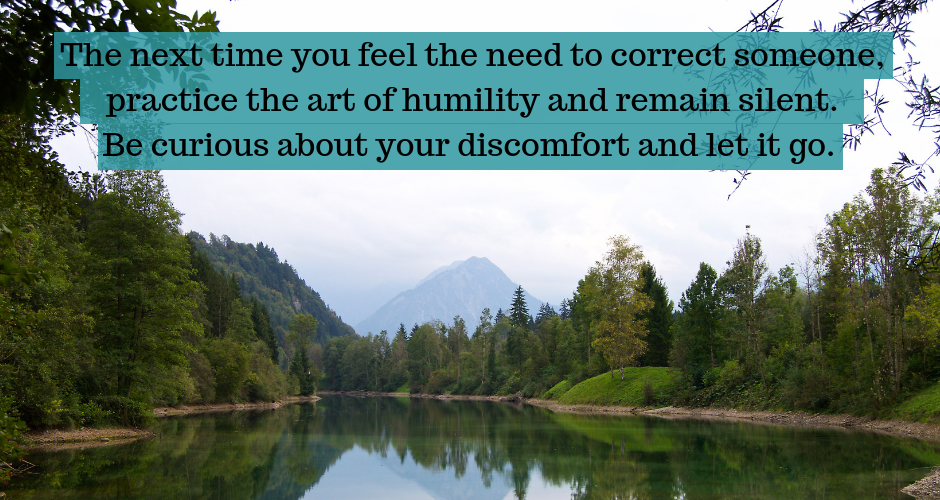 Kirsty Melmed Life Coach | Weekly Challenge Humility