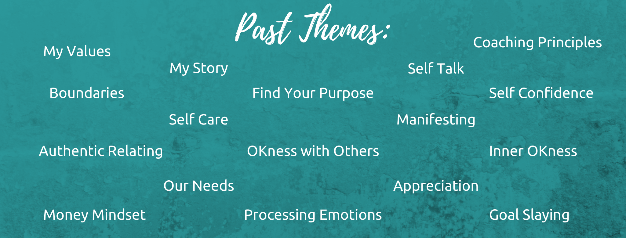 Kirsty Melmed Life Coach | Mindset Membership Past Themes All